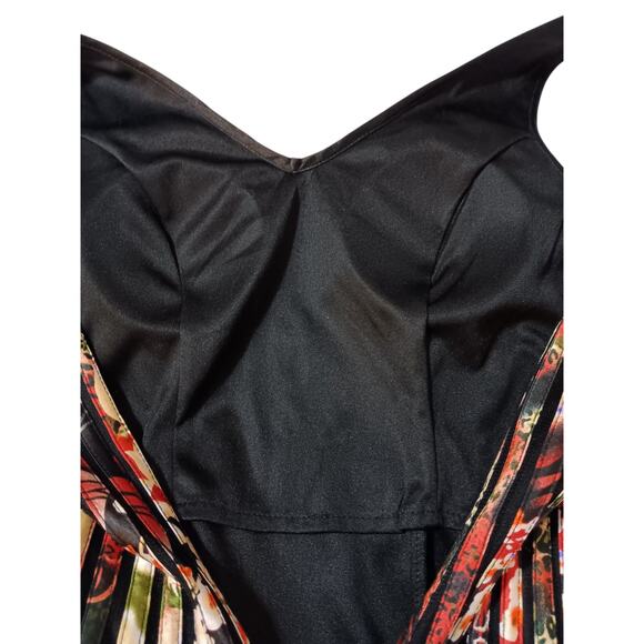 PAPILLON Midi Dress M (READ) Full Skirt Feminine Special Event Artsy Whimsigoth - Picture 7 of 15